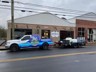 Our taproom exterior getting a well deserved cleaningEarly Bird gets the worm.