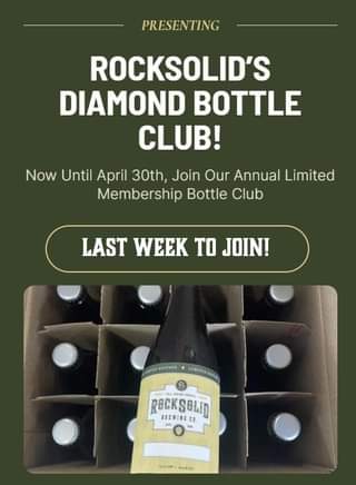 Our Annual Diamond Bottle Club Sign Up Ends this week! To find out more info and